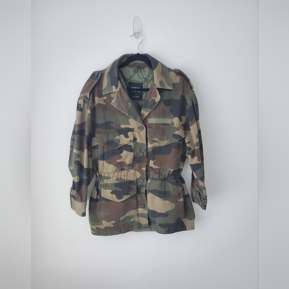Zara oversized double layer camo army inspired jacket - Picture 2 of 15